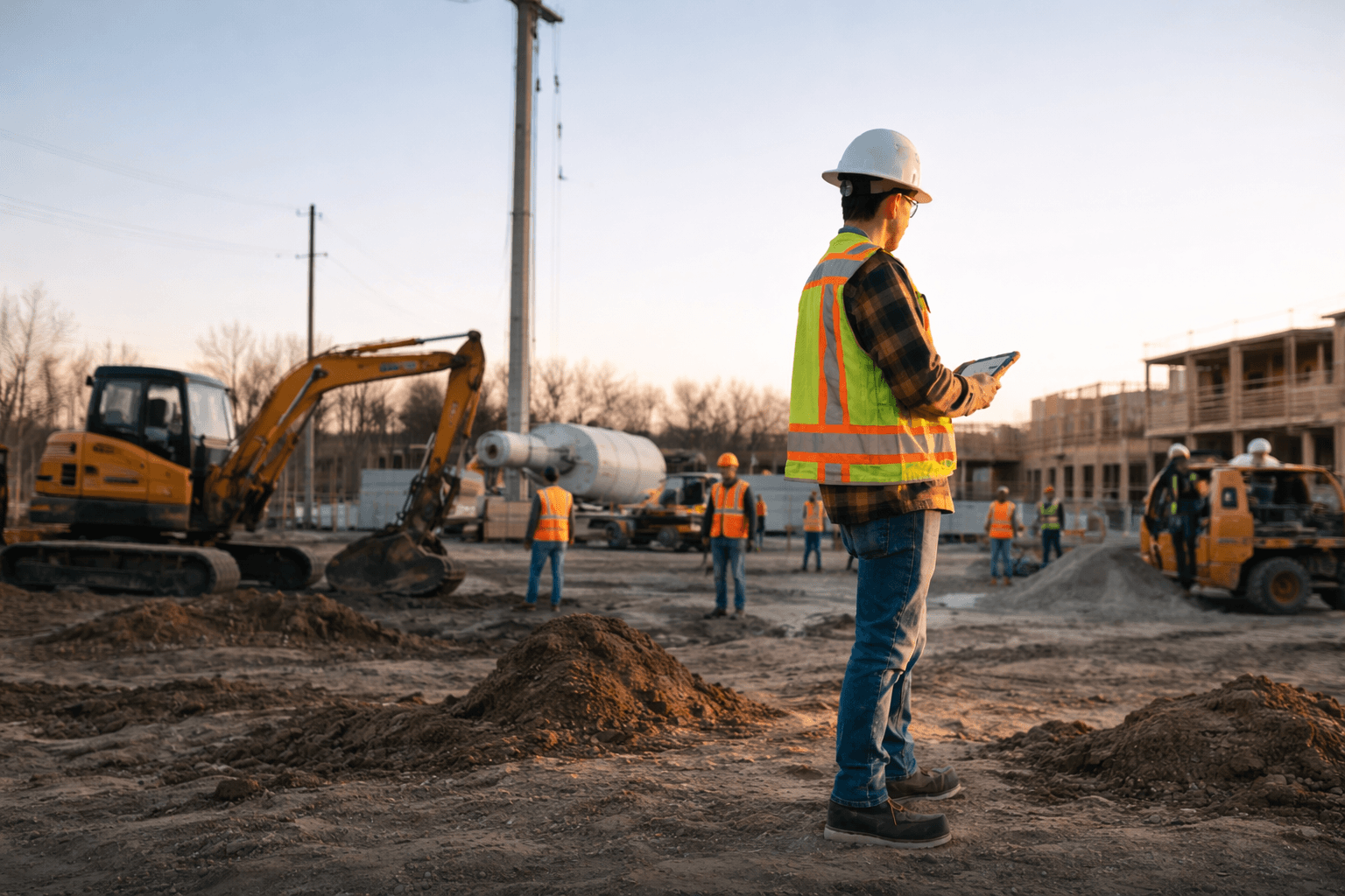 Construction site operations